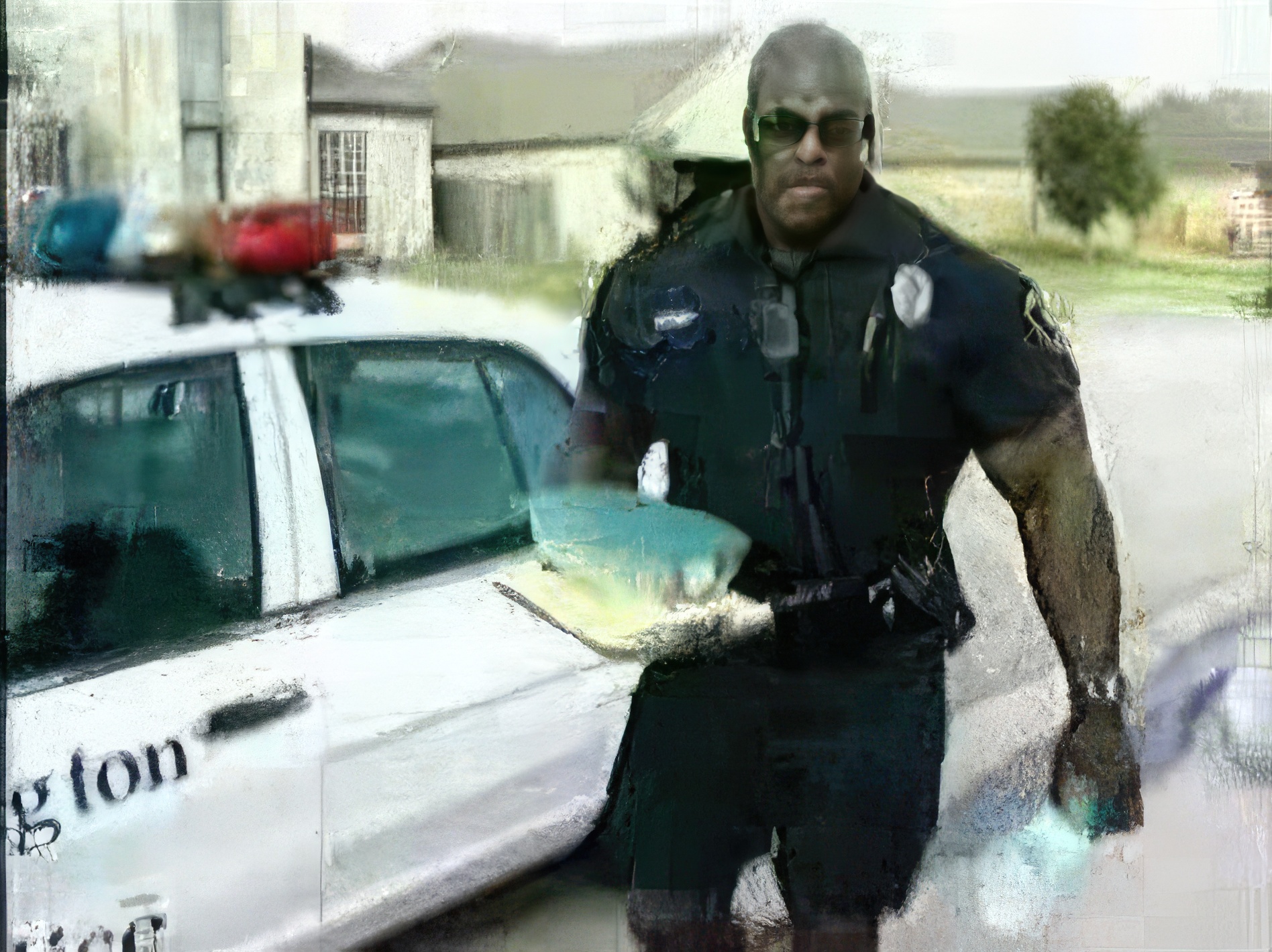 Ronnie Coleman when he was a Cop