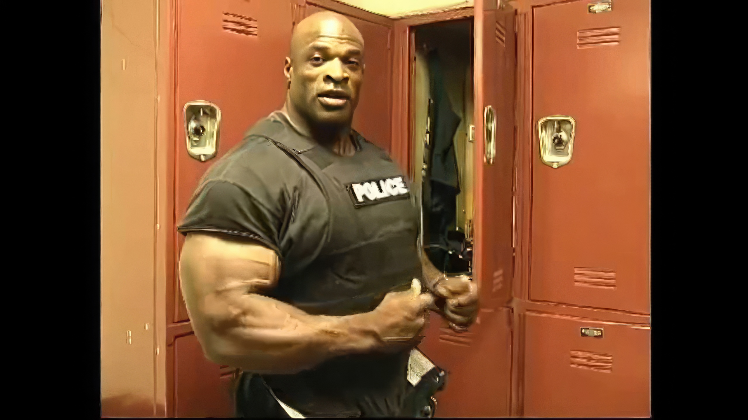 Ronnie Coleman when he was a policeman