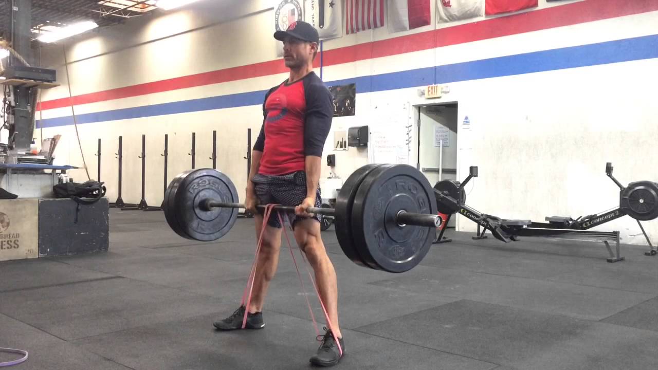 Sumo Deadlift with Resistance Bands or Chains