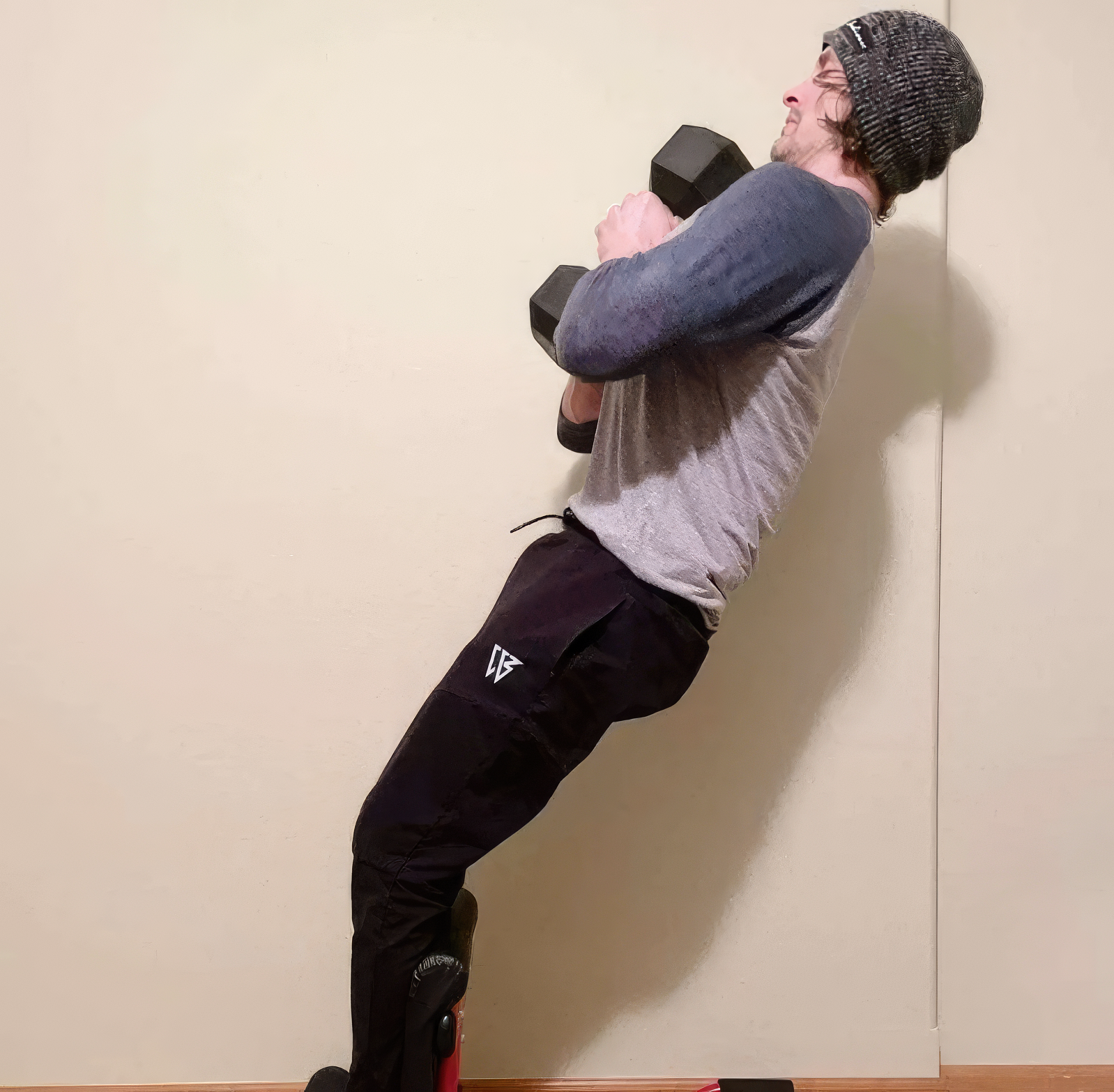 How to sissy squat using dumbbell